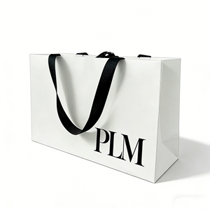 Sacs en papier kraft recyclables sur mesure avec poignées pour bijoux, parfums, emballages cadeaux de luxe - Product Image 1