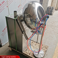 Machine de revêtement entièrement automatique en acier inoxydable pour bonbons, chocolats et boules de sucre