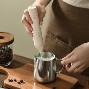 Juego de Café Deslon con Molinillo, Cafetera Moka, Espumador de Leche, Diseño Minimalista Blanco Hueso - Product Image 3