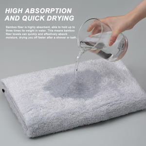 Wholesale 100% Pure Cotton Adult Rectangle <b>Bath</b> <b>Towel</b> <b>Set</b> Plain Color Woven Quick-Dry Face <b>Towel</b> Super Absorbent Bathroom - Product Image 3
