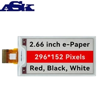 Pantalla de Papel Electrónico de 2.66 Pulgadas, Módulo de Tinta Electrónica de 296x152, SPI de Ultra Bajo Consumo, EPD Bistable para Etiquetas de Precio ESL, IoT
