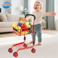 Ensemble de jouets de supermarché multifonctionnel pour enfants, 31 pièces, en plastique, chariots à fruits et légumes, chariots de courses.