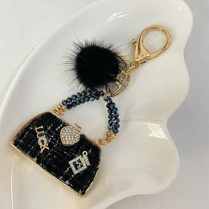Mode mignon Bling cristal strass 3D Mini femmes <span class=keywords><strong>sac</strong></span> à <span class=keywords><strong>main</strong></span> porte-clés Girly porte-clés pendentif breloques pour sacs et porte-clés - Product Image 4