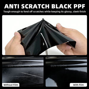 Película Protectora de TPU PPF Brillante Negro Intenso para Autos, Vinilo con Protección UV, Estilo Diamante, Acabado Brillante para Envoltura de Autos - Product Image 2