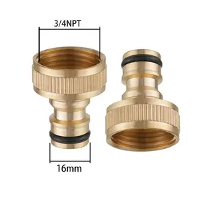 1/2Inch Vrouwelijke Draad Messing Tuinpijp Weerhaak Fittingen Slang Tap Adapter Snelkoppeling