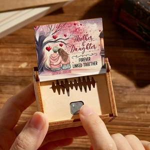 Caja de Música Clásica de Madera Contrachapada, Funciona con Pilas, Grabada a Mano con la Canción 'You Are My Sunshine', Estilo Boutique, Regalo Completo - Product Image 3