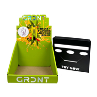 Kunden spezifisches Logo gedruckt Supermarkt Papier Display Unit Box Karton Kleine Theke Tischplatte Display Stand Retail Cardboard Box