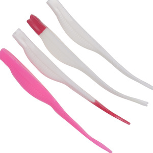 Soft Bait Forktail Worm 12.5cm 10 Pack <b>PVC</b> Artificial Lure For Bass Freshwater Fishing - Product Image 1