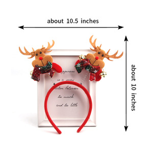 Diadema navideña con dibujos animados para niños, diadema con diseño de árbol de Navidad, estrella, alce, reno, accesorio para el cabello para fiestas navideñas, disfraz, para niñas - Product Image 5