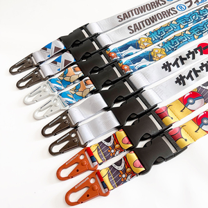 Lanyard Personalizado con Logotipo, Estilo Japonés, <span class=keywords><strong>de</strong></span> Lujo, Sublimado, con Gancho Blanco Resistente, Mosquetón Táctico, Llavero - Product Image 4