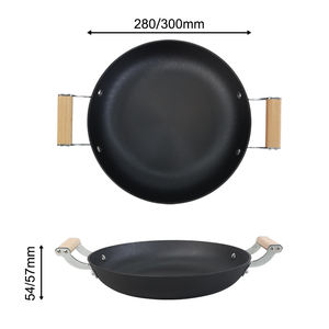 Poêle en fonte légère à double poignée, à parois fines, compatible induction - Product Image 2