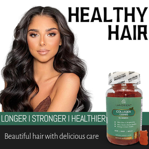 Integratori Naturali a Base di Erbe e Vitamine, Gommose Vegane al Collagene e Biotina per <span class=keywords><strong>Capelli</strong></span>, Pelle e <span class=keywords><strong>Unghie</strong></span> - Product Image 3