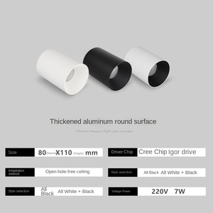 COB Surface Mounted LED Cylindrical Downlight Adjustable Fixed for Hotel Living Room Bedroom Anti-Glare Hole-Free Feature - Product Image 6