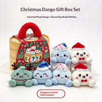 Mainan Boneka Uap Serat Poliester Warna-warni Natal dengan Wajah Ekspresif, Boneka Lucu Penghilang Stres, Ornamen Isi Kapas PP