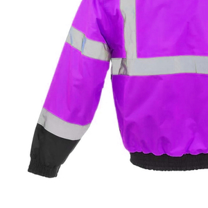 Custom Hi Vis Reflective <b>Work</b> Jacket with Logo Printing Industrial Safety Clothing - Product Image 5