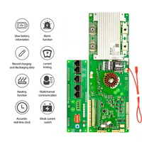 Akıllı BMS 16S100A-200A LiFePO4 BT CAN RS485 UART Pil Yönetim Sistemi Buzzer Ön Deşarj SOC Aynı Port Paralel İnvertör ESS