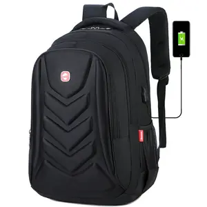 Schlussverkauf weichgriff-Leder-Rucksack mit Usb-Ladestation Großhandel Laptop-Rücksack