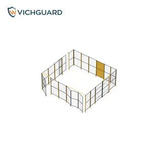 Vichnet Modular Assembly Industrial Machine Safety Guarding Fence Wire Mesh Metal Steel Customized Powder Coating 3mm Accepted