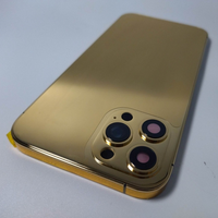 Pour iphone 12/13/14/15/16 pro max cadre doré le plus vendu plaqué or véritable sans décoloration cadre de luxe de haute qualité