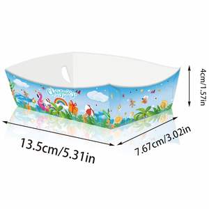 24 plateaux alimentaires de fête de <span class=keywords><strong>Noël</strong></span> juillet assiettes <span class=keywords><strong>en</strong></span> papier jetables de <span class=keywords><strong>Noël</strong></span> Hawaii plateaux alimentaires de 5lb pour les fêtes de <span class=keywords><strong>Noël</strong></span> de juillet d'été - Product Image 3