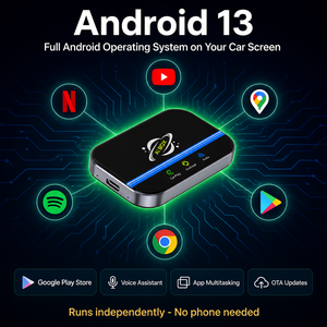 Adaptador Inalámbrico Carplay 3 en <span class=keywords><strong>1</strong></span>, Caja Inteligente para Auto con Android 13, 2GB 16GB, Quad Core, Android Auto, SIM, <span class=keywords><strong>Tarjeta</strong></span> TF, YouTube, Netflix para Auto - Product Image 4