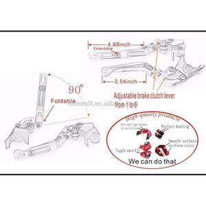 यामाहा MT-03 mt03 एमटी 03 2015-2018 मोटरसाइकिल एक्सेसरीज cnc फोल्डिंग एक्सटेंडेबल ब्रेक क्लच लीवर्स लोगो mt03 - Product Image 6