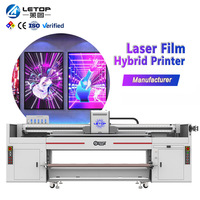Imprimante commerciale hybride UV et jet d'encre grand format LETOP, imprimante pour cartes PVC et rouleaux de toile, machine de haute qualité, hybride UV