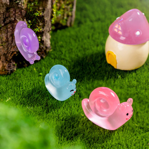 Mini Caracoles Luminosos, Figuras de Caracoles Pequeños que Brillan en la Oscuridad, Manualidades de Resina para Jardín, Decoración de Paisajes de Musgo en Miniatura - Product Image 4