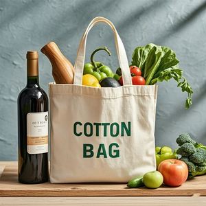 Sac fourre-tout en toile de coton de luxe sur mesure (8, 10, 12, 14, 16 oz) pour supermarché - Product Image 1