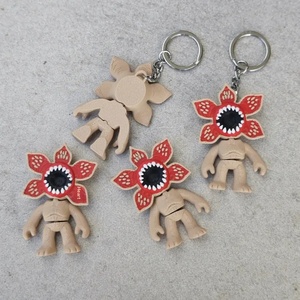 New Arrival 3D Movie <strong>Strangers</strong> Demogorgon Eleven <strong>Dustin</strong> Things Silicone Keychain Cartoon Plastic Doll Pendant Key Chain Ring - Product Image 2