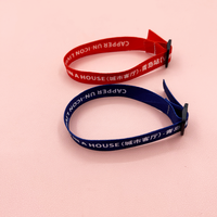 Bracelet en tissu polyester réglable, imprimé par sublimation couleur, pour événements, festivals, VIP, avec fermeture coulissante