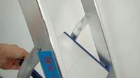 Échelle pliante en aluminium moderne de haute qualité, 3 à 8 marches, certifiée CE, capacité de charge de 150 kg, multi-tailles, portable, pour usage domestique et intérieur