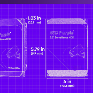 Disco Duro HDD Purple de 6 TB para Monitoreo, 3.5'', SATA 6 Gb/s, 5400 RPM, 256 MB de Caché, HDD64PURZ - Product Image 3