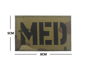 Geborduurde Stof Medic Identificatie Morele Patches Met Haak Lus Sluiting Aan De Achterkant - Product Image 3