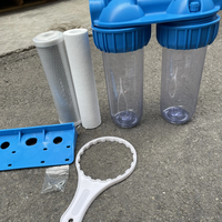 LEVAO Système de purification d'eau en 2 étapes pour cartouches de 10 pouces Système de filtration d'eau en 2 étapes pour toute la maison