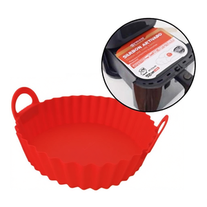 Molde para pastel de silicona con asas (22cm) AIR FRYER Rojo 69122MAIR - Product Image 2