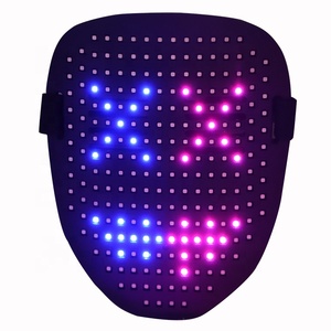 <span class=keywords><strong>Masque</strong></span> LED Lumineux à Détection de Geste, 25 Images Statiques/Dynamiques, Autonomie de 8 Heures, pour Halloween, Déguisement, Fête, Soirée Masquée - Product Image 4