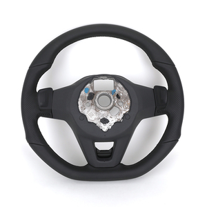 Volant en cuir semi-perforé R <span class=keywords><strong>Line</strong></span> Golf 8 pour VW Volkswagen Golf 8 MK8 8R R Gti Gtd Jetta <span class=keywords><strong>Tiguan</strong></span> Polo Passat CC B7 B8 - Product Image 2