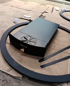 Chimenea Redonda <span class=keywords><strong>de</strong></span> Leña con Vidrio y Campana - Product Image 6