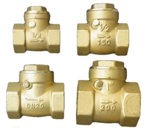 Brass ngang kiểm tra van DN15 DN20 DN25 DN32 DN40 DN50 cho nước không trở lại Flap van trào ngược van - Product Image 1