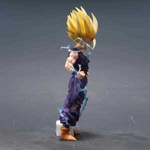 Figurine PVC haut de gamme DBZ Gohan Super Saiyan 2 avec dommages de combat et effets de <span class=keywords><strong>foudre</strong></span> pour <span class=keywords><strong>la</strong></span> décoration d'anime et les passionnés de DBZ - Product Image 5