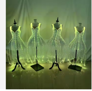 Vestido Tutú de Ballet Clásico de Fibra Óptica para Mujer |   Traje Luminoso para Actuaciones de Baile de Salón, Competencias y Espectáculos - Product Image 6