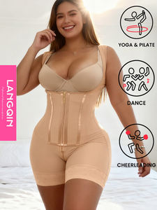 Faja Moldeadora Postparto de Cuerpo Completo Langqin - Body de Cintura Alta con Control de Abdomen, Levanta Glúteos y Cierre - Product Image 1