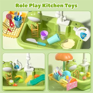 Éviers <span class=keywords><strong>de</strong></span> <span class=keywords><strong>cuisine</strong></span> en plastique jouets automatique électrique circulation <span class=keywords><strong>de</strong></span> l'eau jeu <span class=keywords><strong>de</strong></span> poisson jouets <span class=keywords><strong>de</strong></span> <span class=keywords><strong>bain</strong></span> pour enfants filles garçons - Product Image 3