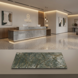 Revêtement mural flexible en pierre vert forêt tropicale OEM, motif marbre, certifié CE, garantie 5+ ans, prix bas, pour cuisine extérieure et salle à manger - Product Image 5