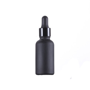 Botella de Vidrio Vacía de 10 ml, 15 ml, 30 ml para Aceites Esenciales, Color Negro Esmerilado, Blanco, Ámbar, Azul, Verde, con Pipeta de Vidrio - Product Image 1