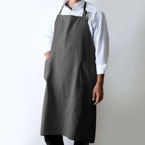 Delantal de Barista Unisex de Talla Grande con Diseño Floral, Tela de Algodón, Capucha Ajustable y Resistente al Agua para Chefs - Product Image 2