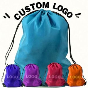 Desent Waterproof Multi-Color Drawstring Backpack Cinch <b>Bag</b> Bulk Polyester <b>String</b> <b>Bag</b> for Shopping for Outdoor Adventures - Product Image 5