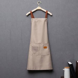 WSY657 Wholesale <b>Apron</b> with Removable Adjustable Straps Work <b>Apron</b> Durable Washable Canvas Chef Bib <b>Apron</b> - Product Image 1
