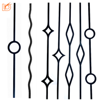 Vente en gros de balustrades de balcon carrées solides au design moderne, profilées par soudure, pour la décoration intérieure, et garde-corps d'escalier en fer forgé pour villa